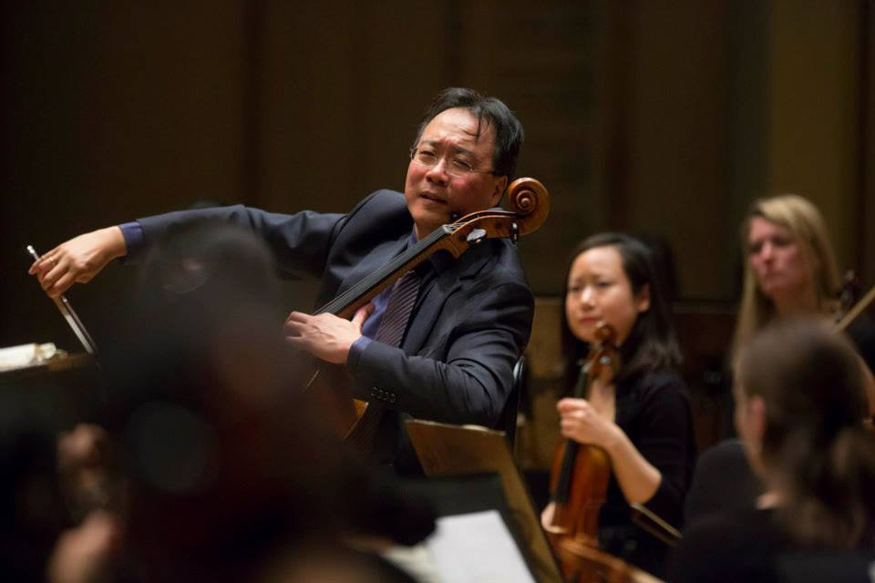 Performing with Yo-Yo Ma